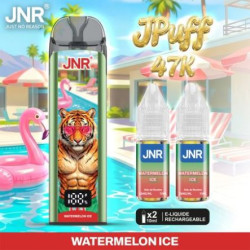 JNR JPuff 47K 900mAh + 2 e liquides Blueberry Raspberry Cherry – vue 1
