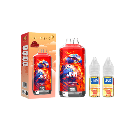 Kit Falcon X 28000 (2x10ml ) JNR Strawberry Kiwi - 10 mg – vue 1