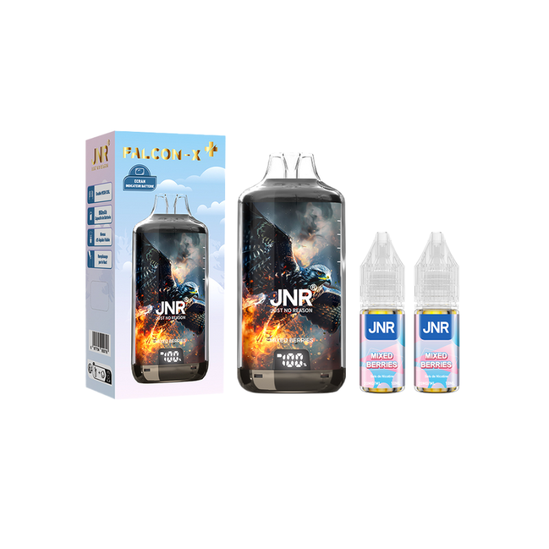 Kit Falcon X 28000 (2x10ml ) JNR Mixed Berries - 10 mg
