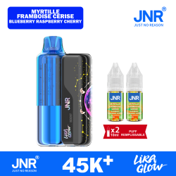 Puff Lira Glow 45K 2x10ml Lira Glow JNR Blueberry Raspberry Cherry