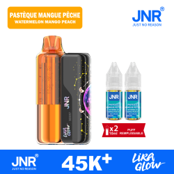 Puff Lira Glow 45K 2x10ml Lira Glow JNR Watermelon Mango Peach