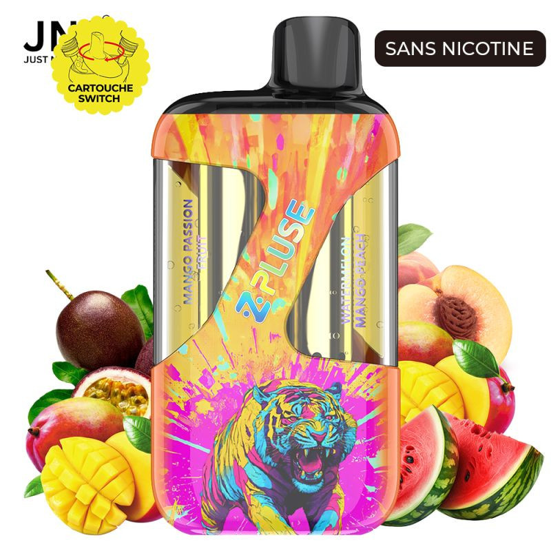 Puff Zpluse 42K sans nicotine Zpluse JNR Mango Passion Fruit + Watermelon Mango Peach