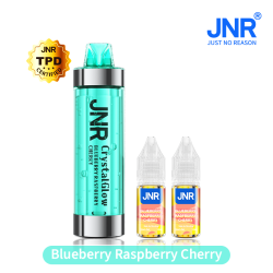 Puff Crystal Glow 33K 2X10ml Crystal Glow JNR Blueberry Raspberry Cherry