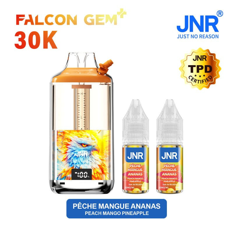 Falcon X JNR Puff 30K Falcon Gem+ Peach Mango Pineapple